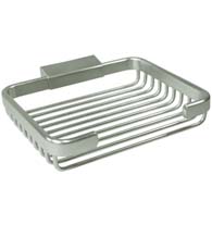 6 Inch Rectangular Solid Brass Soap Holder, Deltana WBR6050