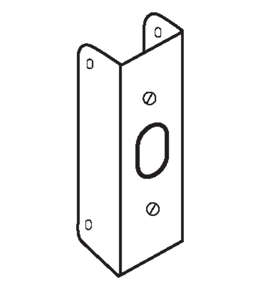 1-3/8 Thick Door Edge Reinforcer Plate
