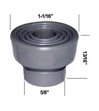 Replacement Rubber Tip Don-Jo 1458 Plunger Door Stop, Don-Jo 1458-RUB
