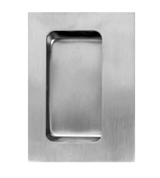 3-1/2 x 4-3/4 Stainless Flush Cup Pull