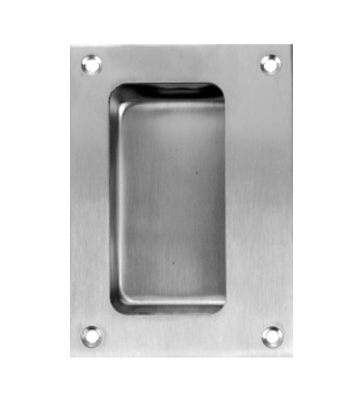 3-1/2 x 4-3/4 Stainless Flush Cup Pull