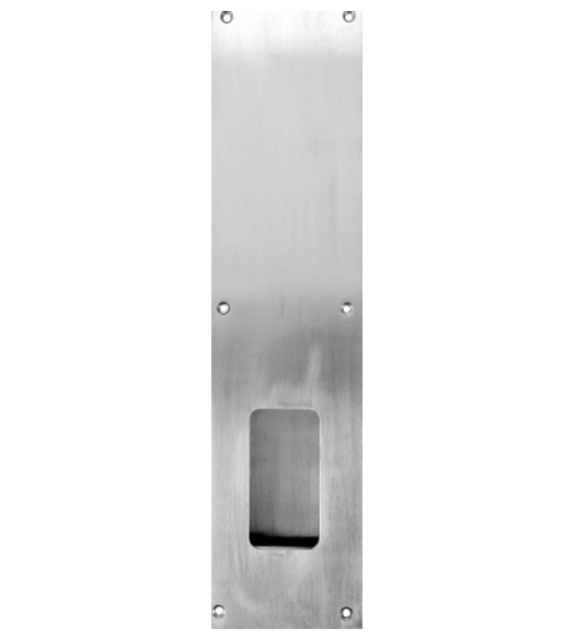 4 x 16 Large Flush Pull Plate
