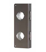 5-1/2 Inch Center to Center Double Lock for 2-3/8 Backset Wrap Around Plate,  Don-Jo 256-CW