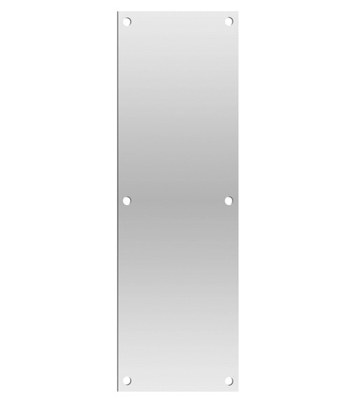 6 x 20 Push Plate in Satin Stainless Steel