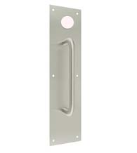 3-1/2 x 15 Brushed Stainless Steel Pull Plate with Hole