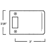 3 Inch Strike Plate, Don-Jo 9103