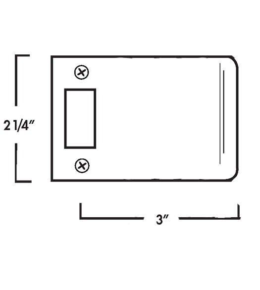 3 Inch Strike Plate