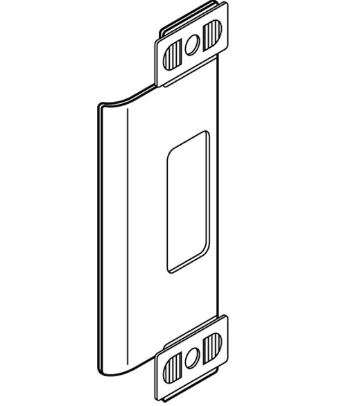 Adjustable ANSI T Strike Plate