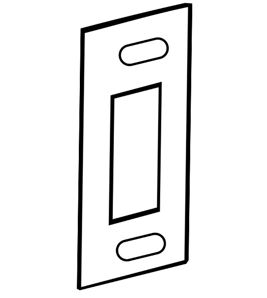 Adjustable Deadbolt Strike Plate