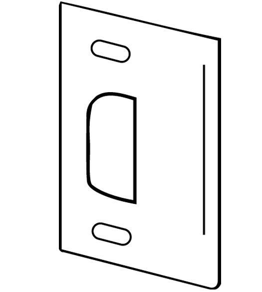 Adjustable Strike Plate for Keyed Knob