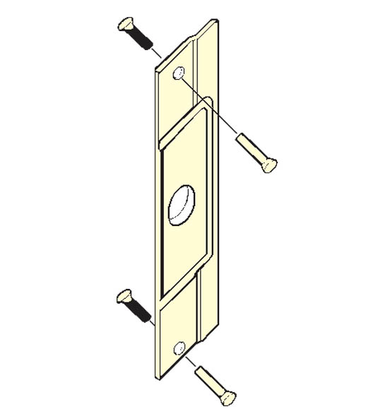Aluminum Entrance Door Latch Guard