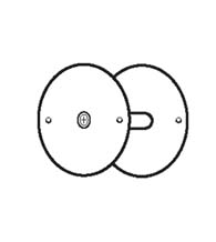 2-1/8 Bore Hole Filler Plate, Don-Jo BF-161