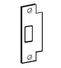 ANSI Stainless Steel Extended Deadbolt Strike Plate, Don-Jo BFD-2C-630
