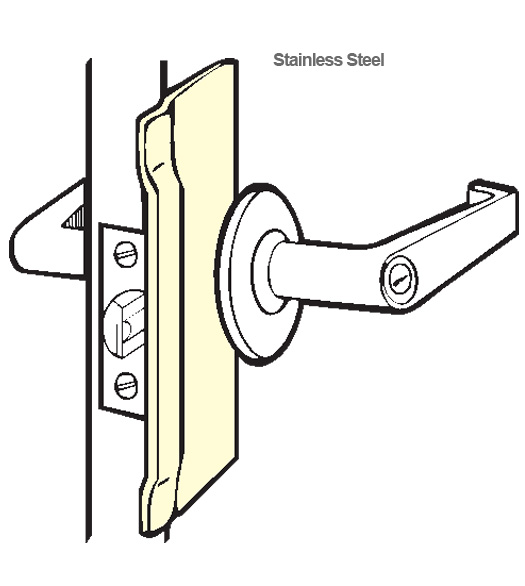 Stainless Security Latch Guard Plate