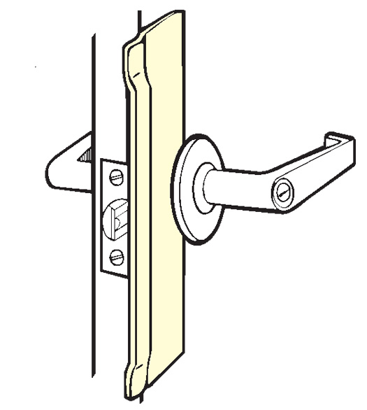 10 Inch Steel Door Latch Guard Plate
