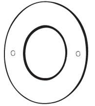 2-5/8 Inch Cylinder Plate, Don-Jo CP-258