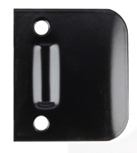 Black Extended Dimpled Strike Plate, DJO-D91xx-622