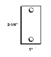 Latch Hole Filler Plate for 160 Cut Out, Don-Jo EF-160