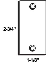 Deadbolt Strike Filler Plate, Don-Jo EF-161