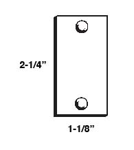 Latch Hole Filler Plate for 161 Cut Out, Don-Jo EF-161