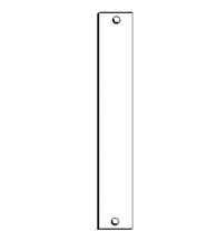 8 x 1.25 Inch Mortise Filler Plate, Don-Jo EF-86