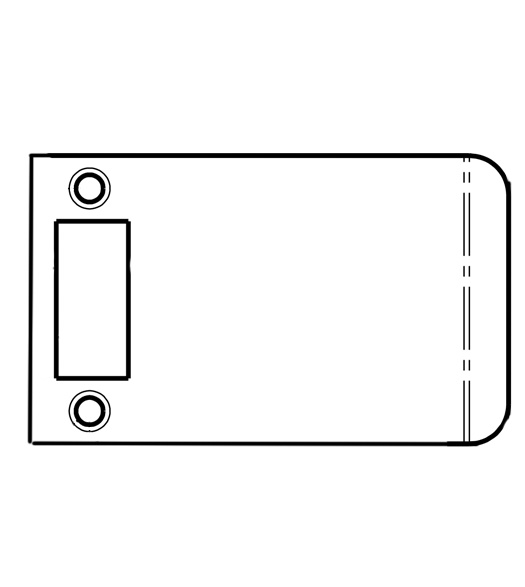 3 Inch Extended Lip Strike Plate
