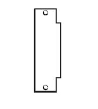 ANSI Strike Hole Filler Plate, Don-Jo FS-260