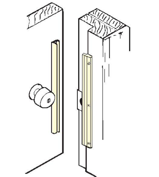 12 Inswing Door Security Latch Plate