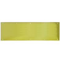 10 x 34 Inch Polished Brass Kickplate, Don-Jo KP-10x34-605