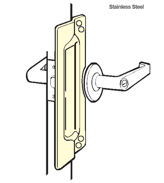 Outswing Door Stainless Security Plates