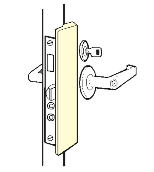 Outswinging Entry Door Slimline Latch Guard