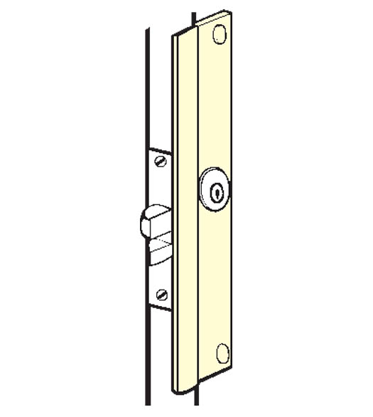 Outswinging Aluminum Entry Door Latch Guard