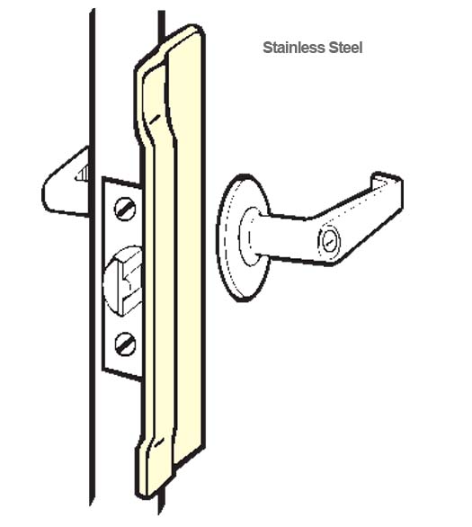 6 Inch Stainless Narrow Latch Guard
