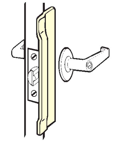 6 Inch Narrow Latch Guard Plate