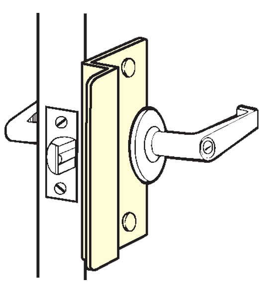 Stainless Steel Door Latch Guard Plates