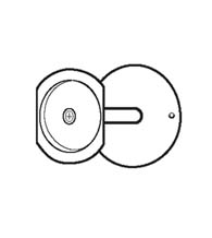 2-1/8 Bore Hole Filler Plate, Don-Jo PDF-161