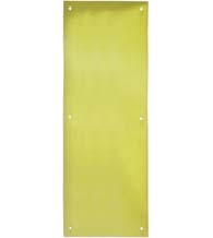 5 x 16 Polished Brass Push Plate