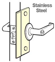 6 Inch Stainless Security Latch Plate, Don-Jo SLP-106-630