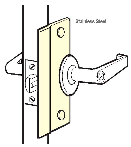 6 Inch Stainless Security Latch Plate