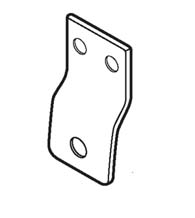 Storefront Door Latch Installation Plate, Don-Jo TB-215