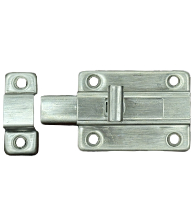 Restroom Stall Door Stainless Steel Rim Bolt and Keeper, DWD B15004