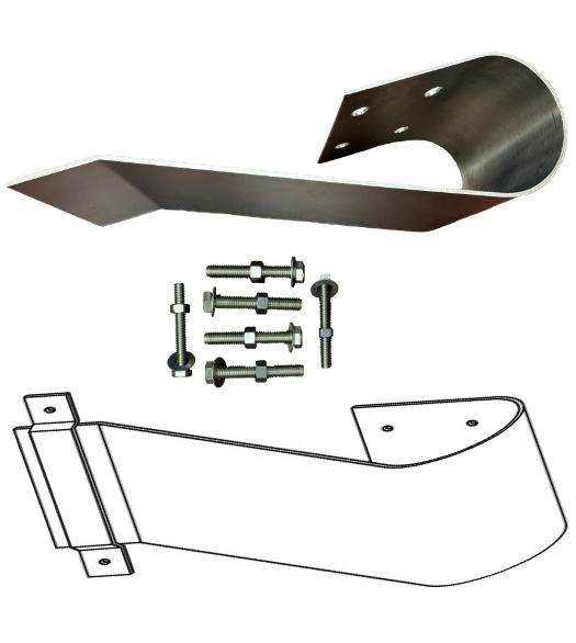 32 x 8 Stainless Steel  Door Bumper Guard