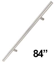 7 Foot Long Stainless Steel Door Pull