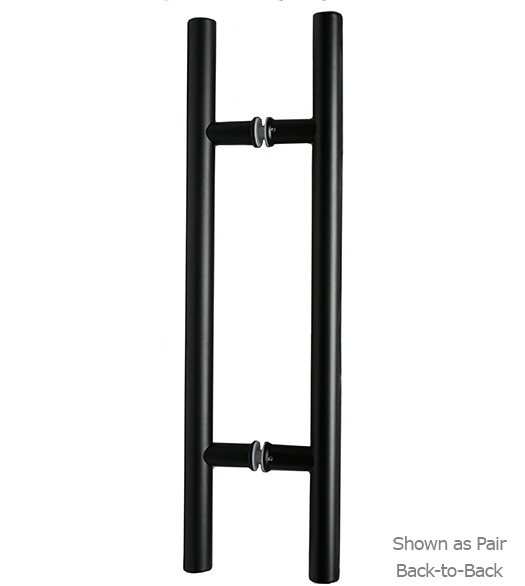 Modern 24 Inch Matte Black Door Pull