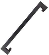 24 Inch Oil Rubbed Bronze Stainless Steel Offset Pull, DWD MJRP24-613