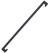 60 Inch Matte Black Stainless Steel Offset Pull, DWD MJRP60-622