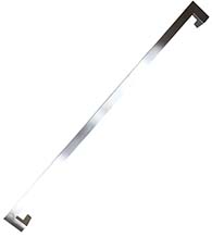 60 Inch Satin Stainless Steel Offset Pull, DWD MJRP60-630