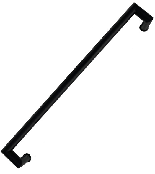 Offset Matte Black 36 Inch Round Pull