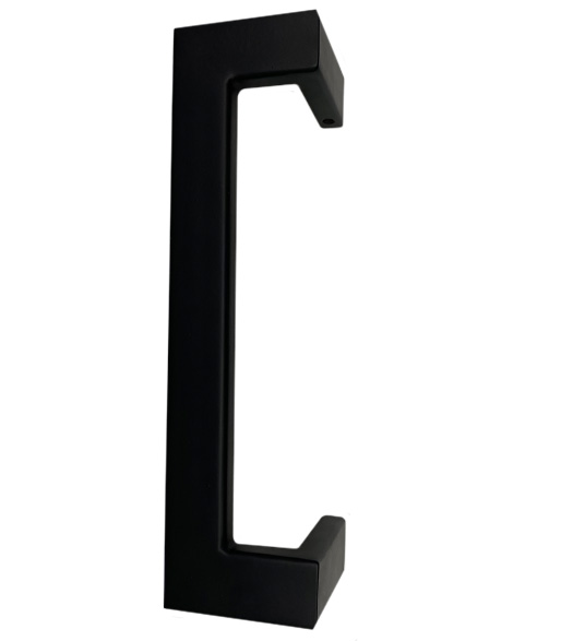 Matte Black 8 Inch Offset Square Door Pull