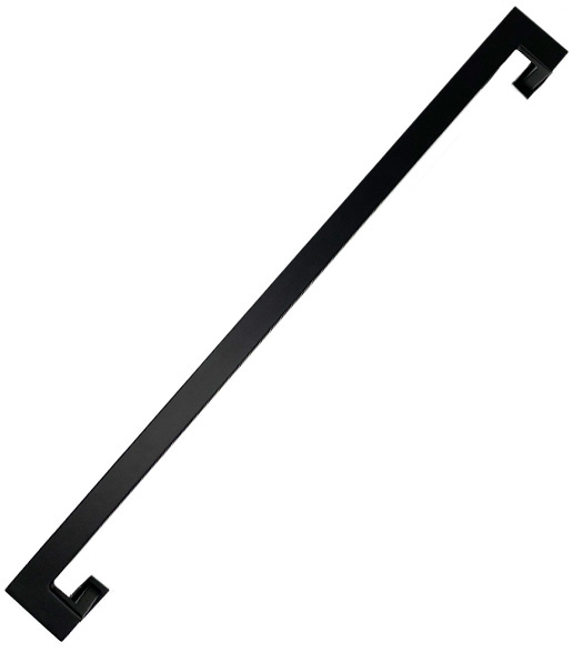 Matte Black 24 Inch Offset Square Door Pull